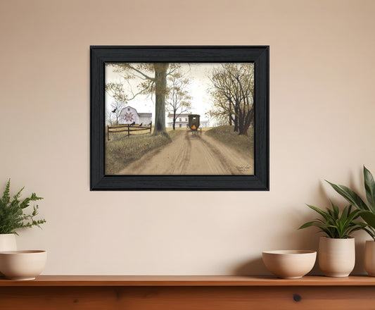 Headin Home 8 Black Framed Print Wall Art - Homeroots