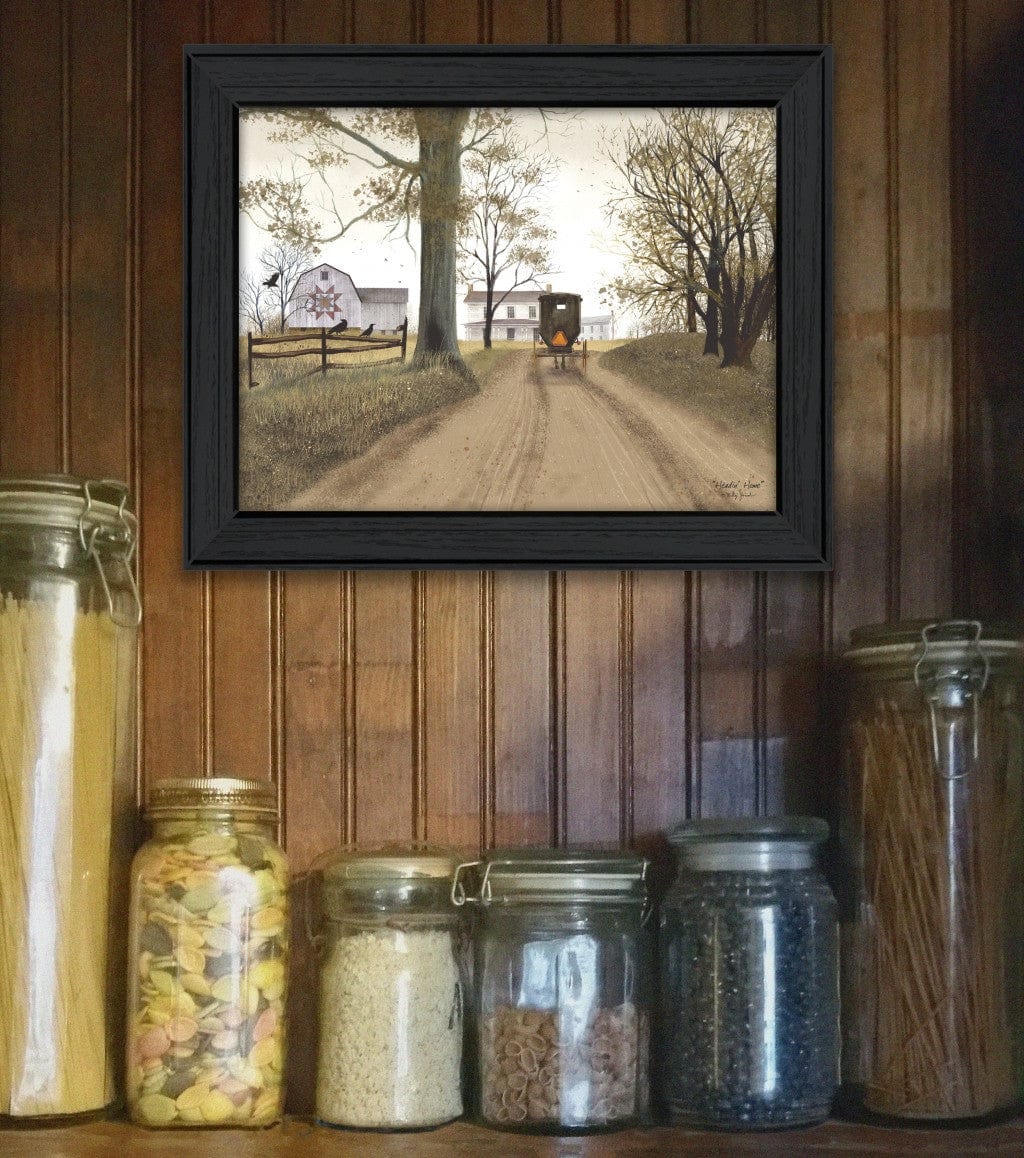 Headin Home 6 Black Framed Print Wall Art - Homeroots