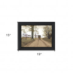 Headin Home 6 Black Framed Print Wall Art - Homeroots