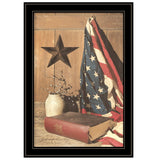 God and Country 6 Black Framed Print Wall Art - Homeroots