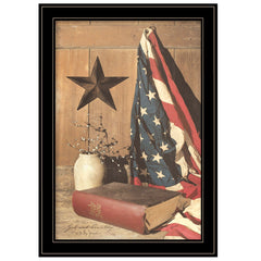 God and Country 6 Black Framed Print Wall Art - Homeroots