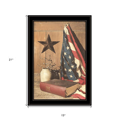 God and Country 6 Black Framed Print Wall Art - Homeroots