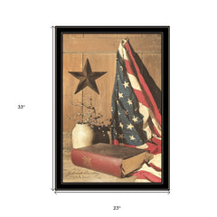 God and Country 8 Black Framed Print Wall Art - Homeroots