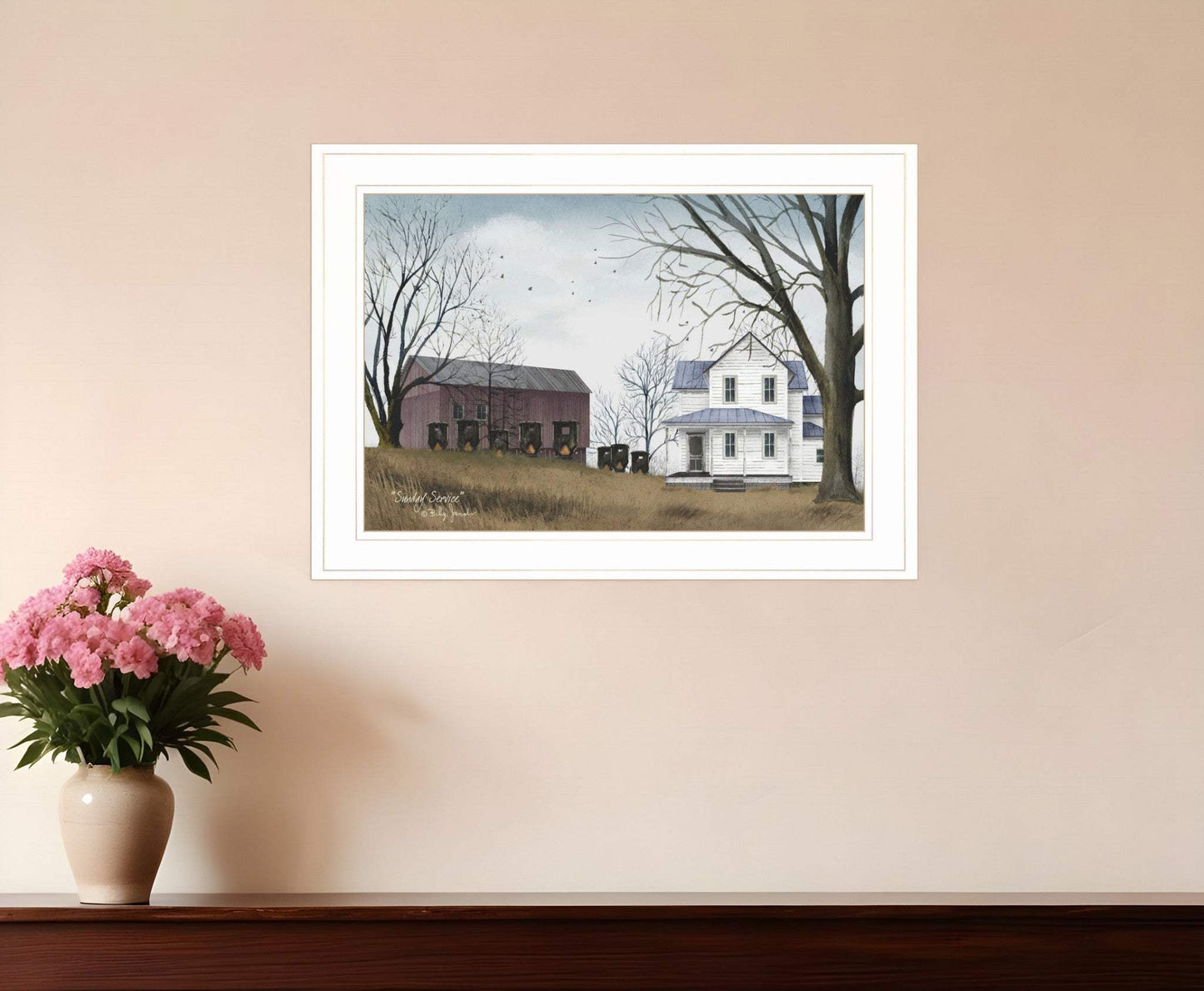 Sunday Service 1 White Framed Print Wall Art - Homeroots - Flyclothing LLC