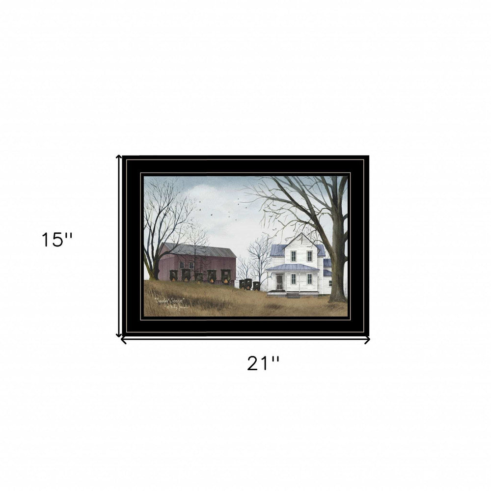 Sunday Service 2 Black Framed Print Wall Art - Homeroots - Flyclothing LLC