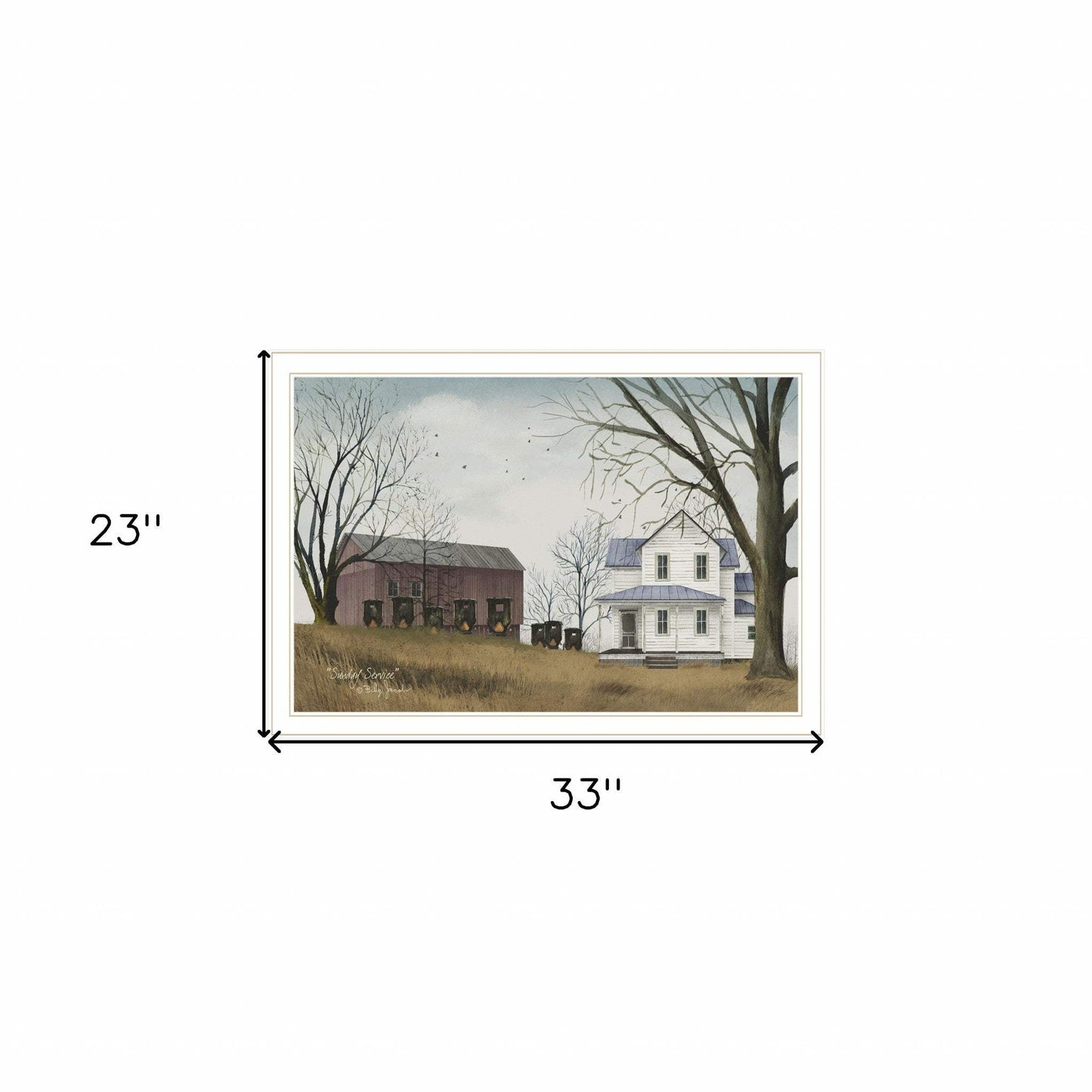 Sunday Service 3 White Framed Print Wall Art - Homeroots - Flyclothing LLC