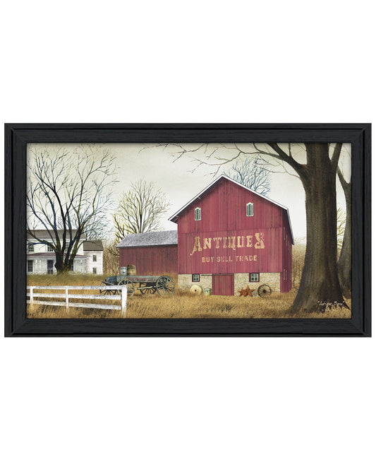 Antique Barn 7 Black Framed Print Wall Art - Homeroots