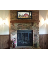 Antique Barn 7 Black Framed Print Wall Art - Homeroots