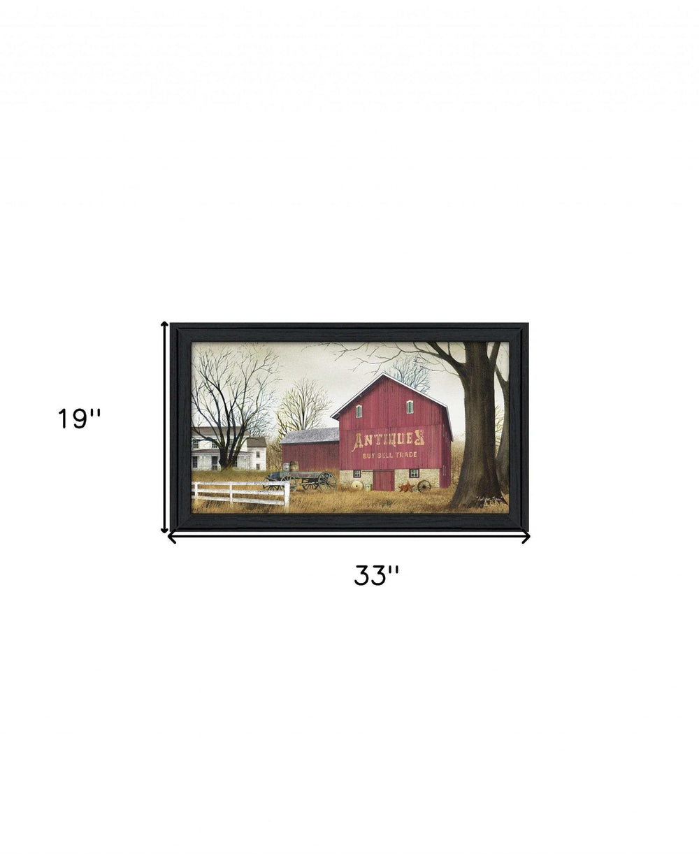 Antique Barn 7 Black Framed Print Wall Art - Homeroots - Flyclothing LLC