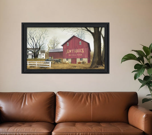 Antique Barn 7 Black Framed Print Wall Art - Homeroots