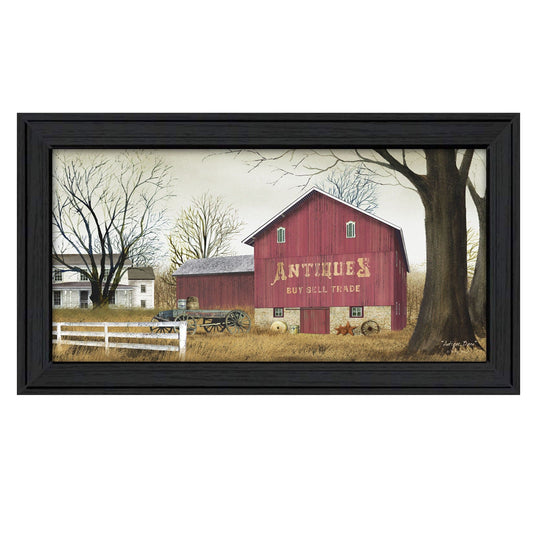 Antique Barn 4 Black Framed Print Wall Art - Homeroots