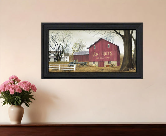 Antique Barn 4 Black Framed Print Wall Art - Homeroots
