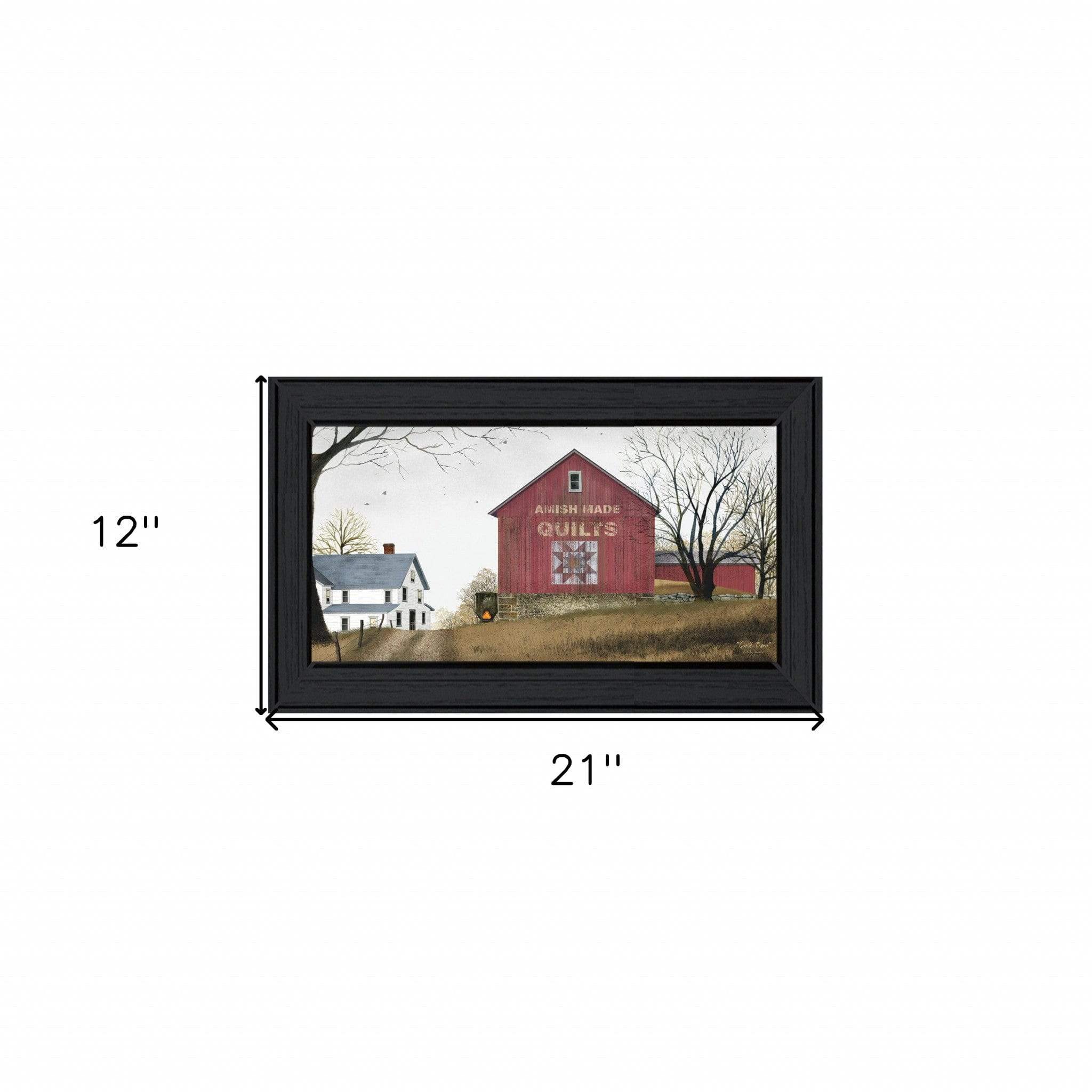 The Quilt Barn 1 Black Framed Print Wall Art - Homeroots - Flyclothing LLC