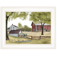 The Old Spring House 1 White Framed Print Wall Art - Homeroots