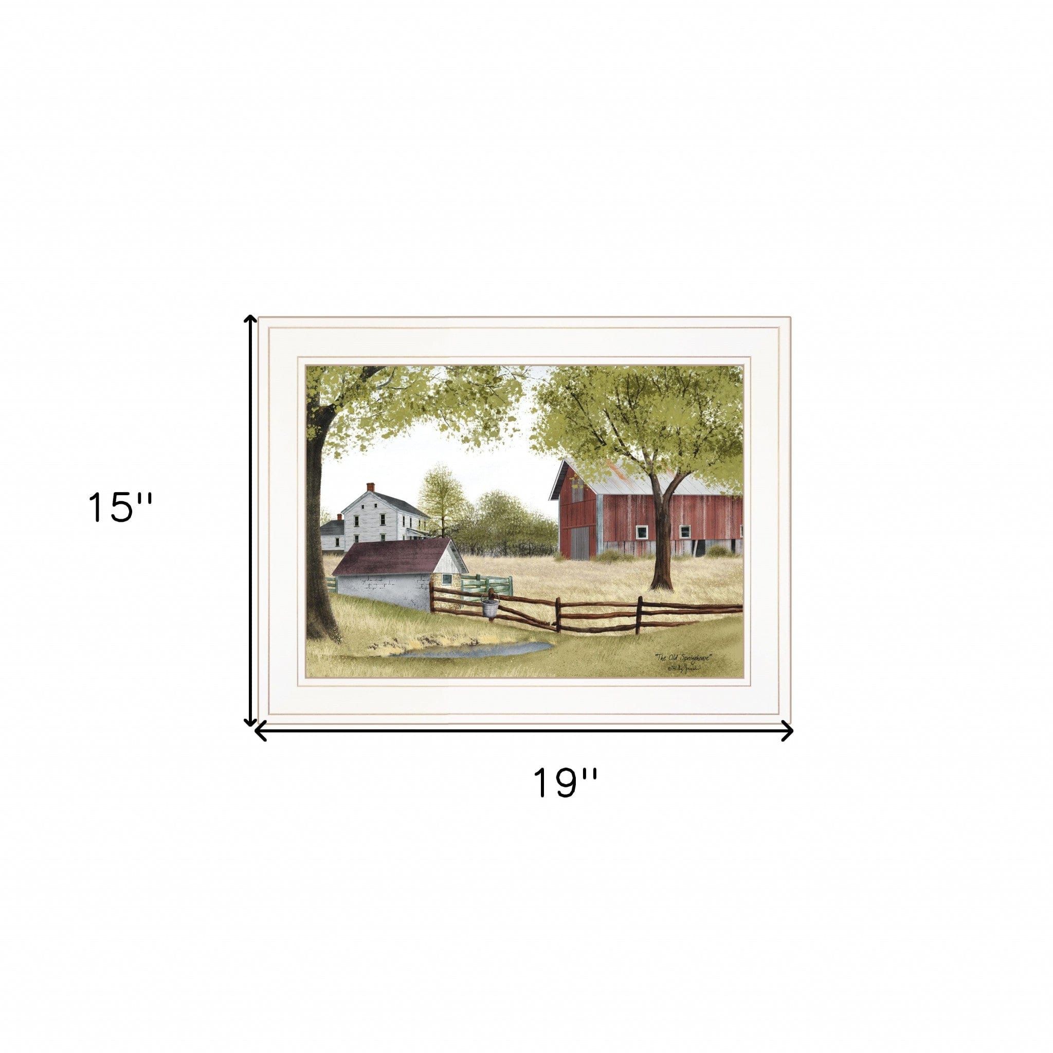 The Old Spring House 1 White Framed Print Wall Art - Homeroots
