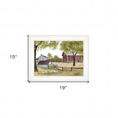 The Old Spring House 1 White Framed Print Wall Art - Homeroots