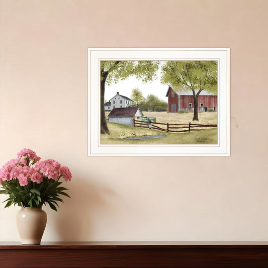 The Old Spring House 1 White Framed Print Wall Art - Homeroots