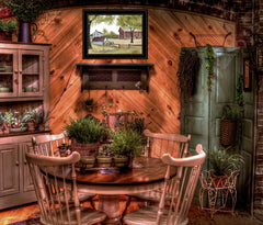 The Old Spring House 2 Black Framed Print Wall Art - Homeroots