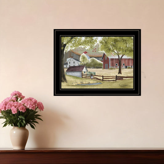 The Old Spring House 2 Black Framed Print Wall Art - Homeroots