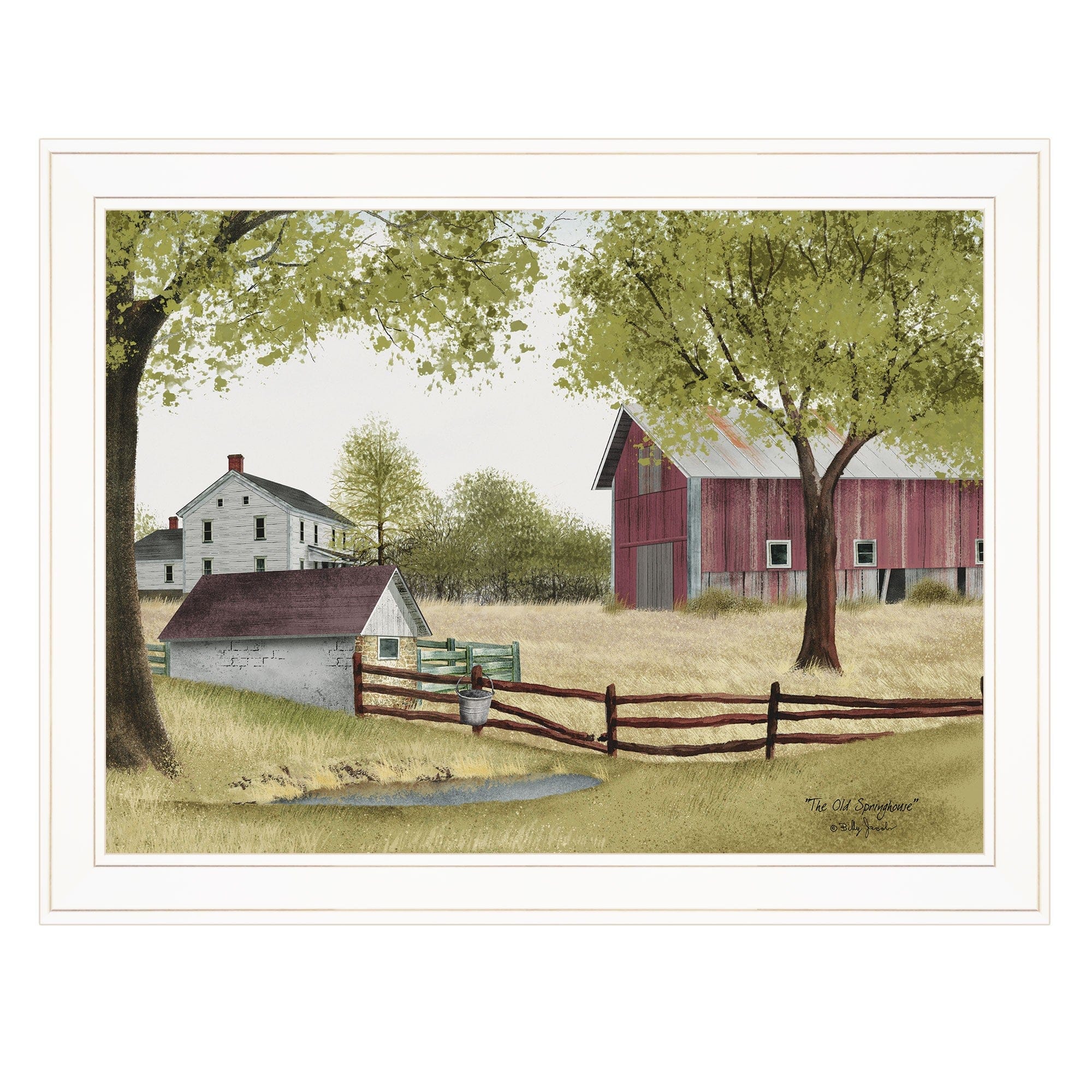 The Old Spring House 3 White Framed Print Wall Art - Homeroots