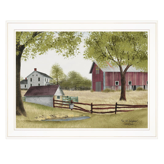 The Old Spring House 3 White Framed Print Wall Art - Homeroots