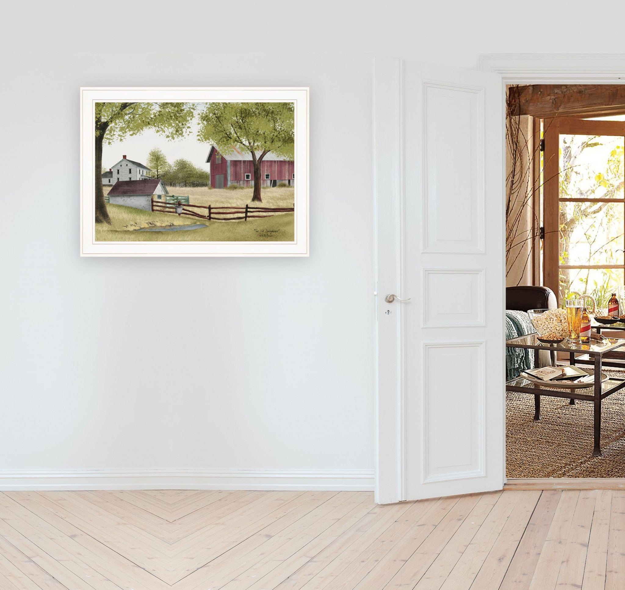 The Old Spring House 3 White Framed Print Wall Art - Homeroots