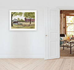 The Old Spring House 3 White Framed Print Wall Art - Homeroots