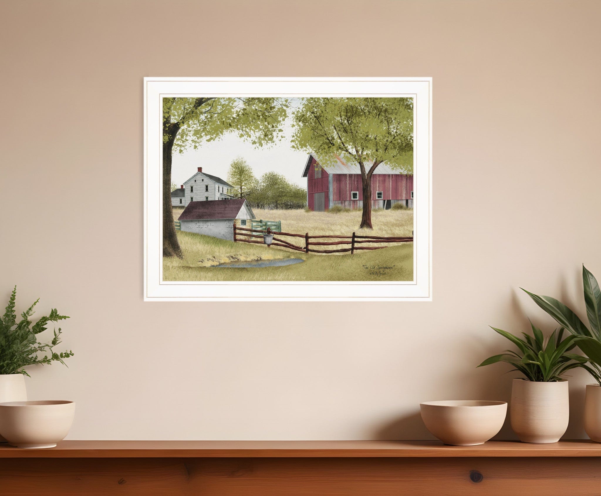 The Old Spring House 3 White Framed Print Wall Art - Homeroots