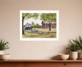 The Old Spring House 3 White Framed Print Wall Art - Homeroots - Flyclothing LLC