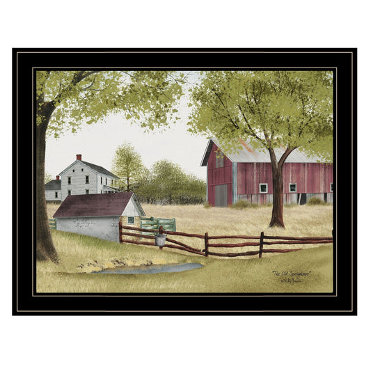 The Old Spring House 4 Black Framed Print Wall Art - Homeroots