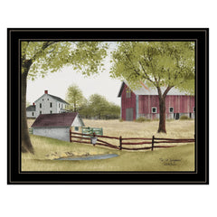 The Old Spring House 4 Black Framed Print Wall Art - Homeroots