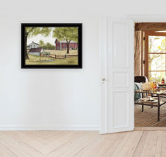 The Old Spring House 4 Black Framed Print Wall Art - Homeroots