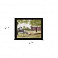 The Old Spring House 4 Black Framed Print Wall Art - Homeroots