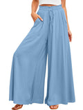 Wide Leg Pants with Pockets - Trendsi