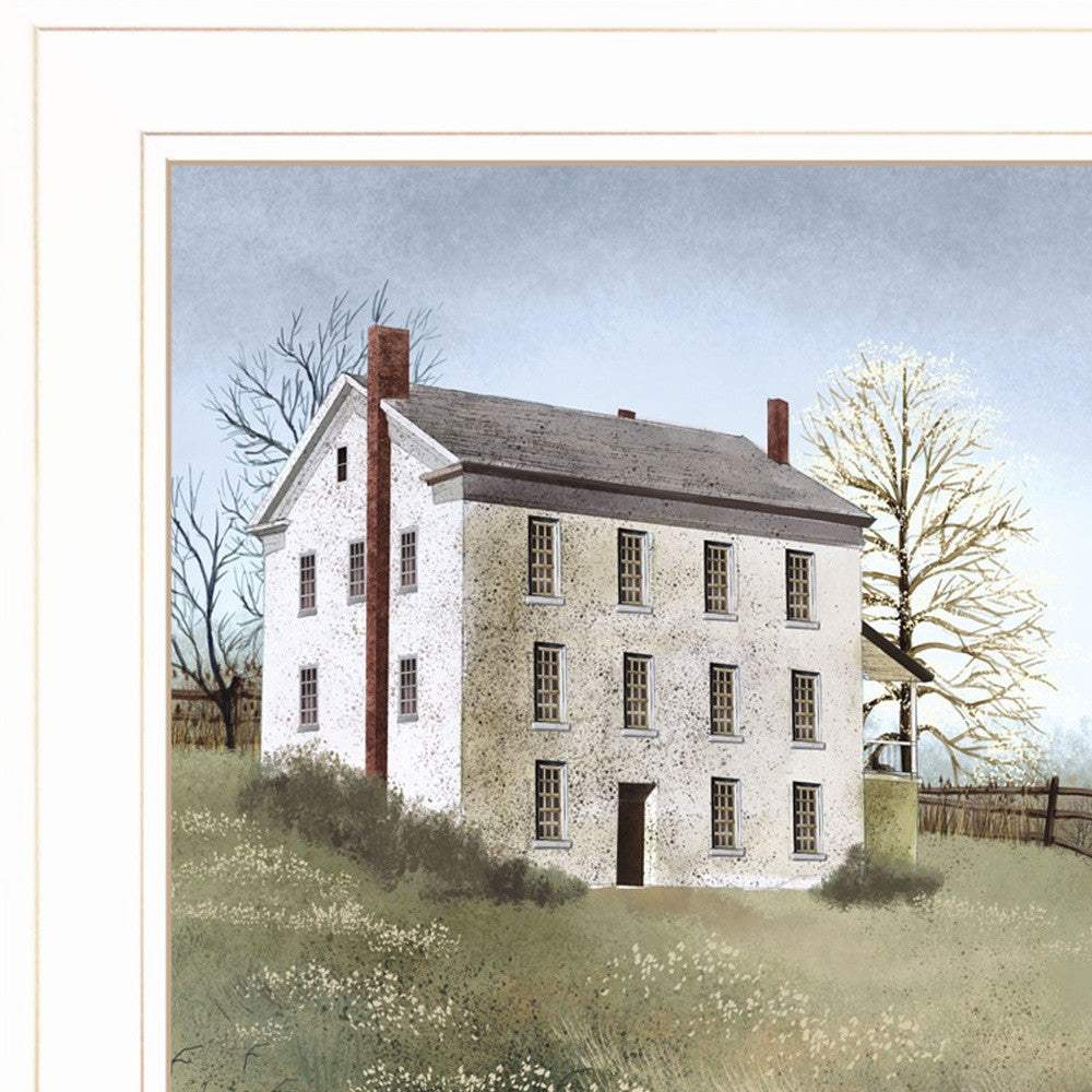Spring at White House Farm 1 White Framed Print Wall Art - Homeroots - Flyclothing LLC
