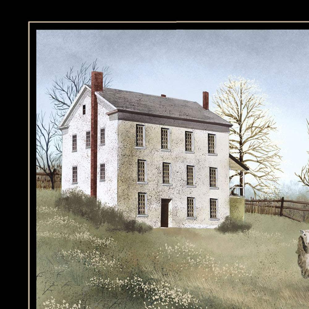 Spring at White House Farm 2 Black Framed Print Wall Art - Homeroots - Flyclothing LLC