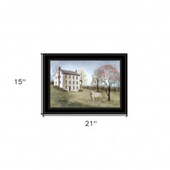 Spring at White House Farm 2 Black Framed Print Wall Art