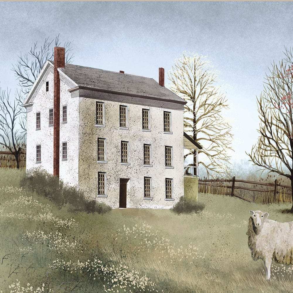 Spring At White House Farm 3 White Framed Print Wall Art - Homeroots - Flyclothing LLC