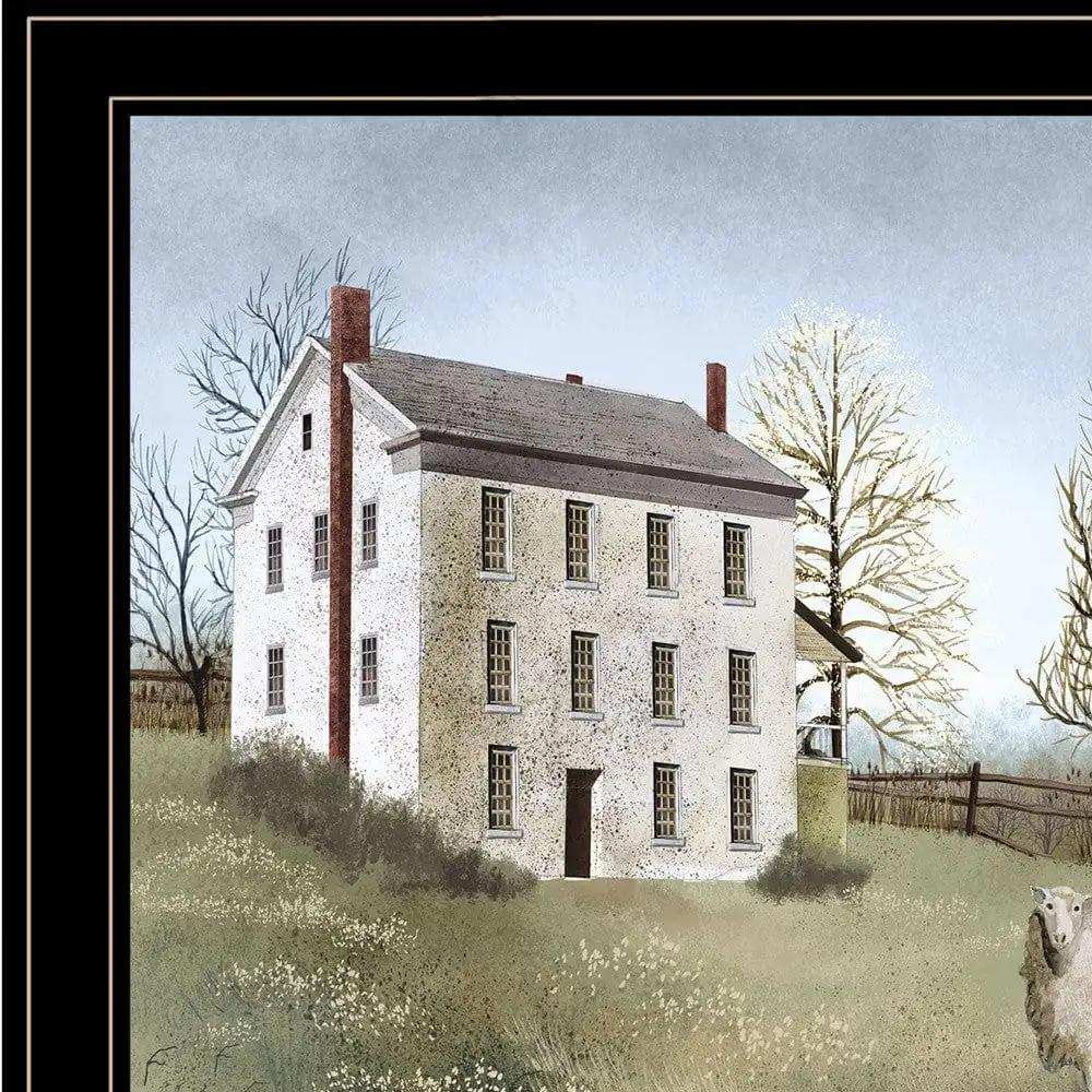 Spring at White House Farm 4 Black Framed Print Wall Art - Homeroots - Flyclothing LLC
