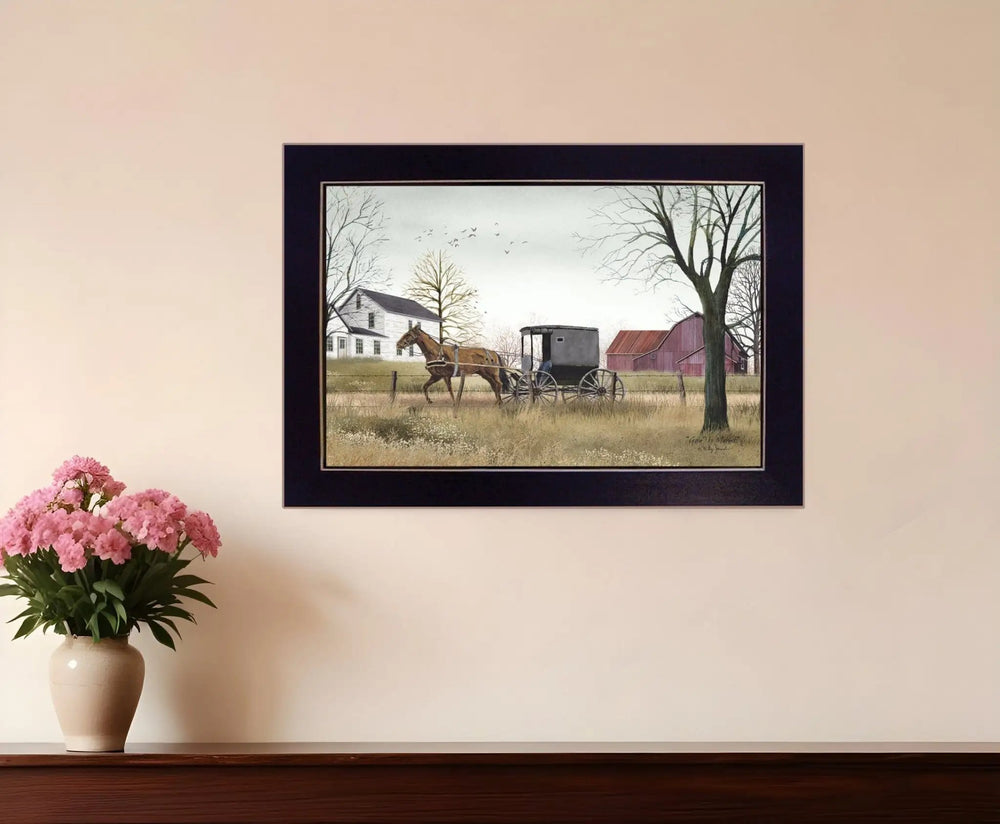 Goin to Market 4 Black Framed Print Wall Art - Homeroots