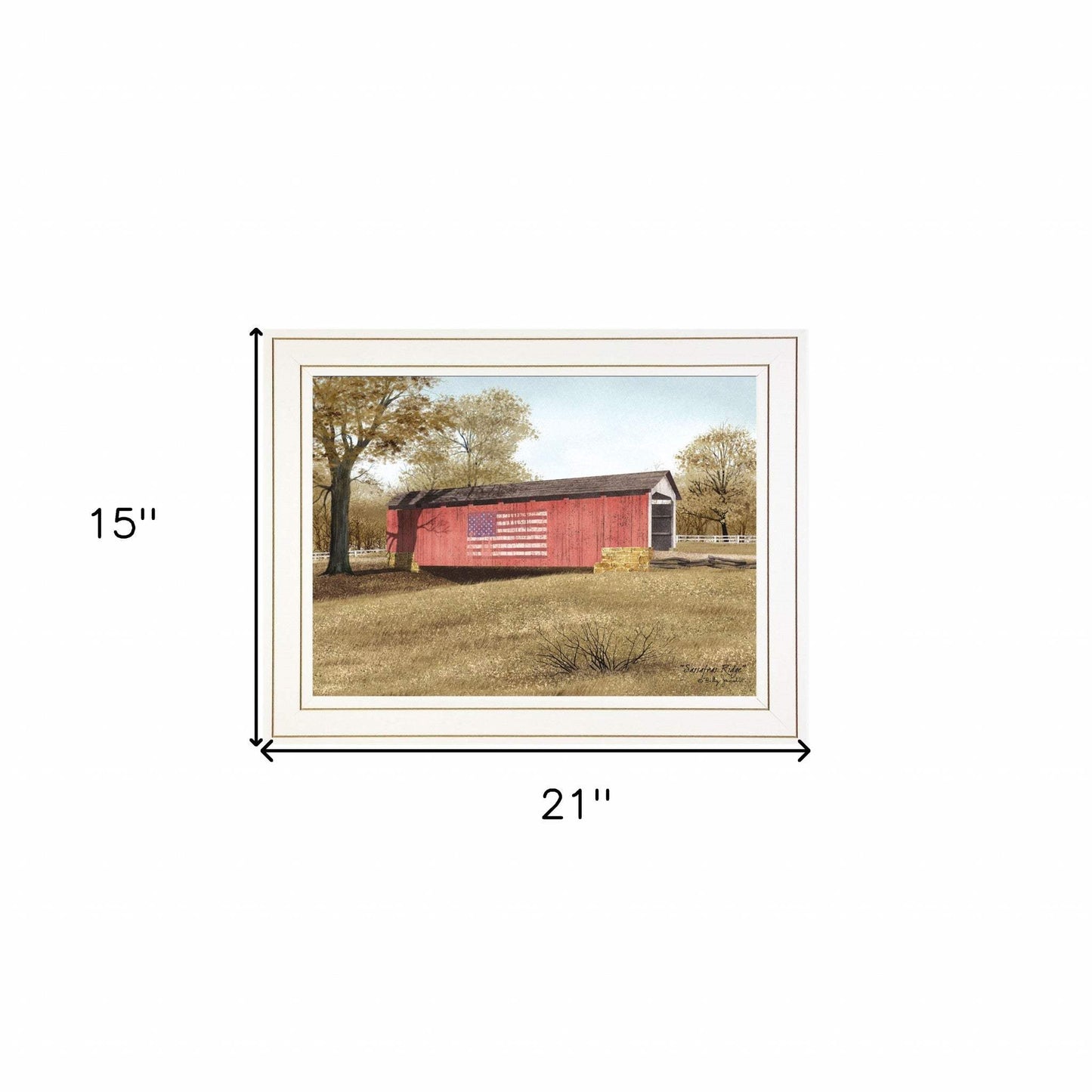 Sassafras Ridge 1 White Framed Print Wall Art - Homeroots - Flyclothing LLC