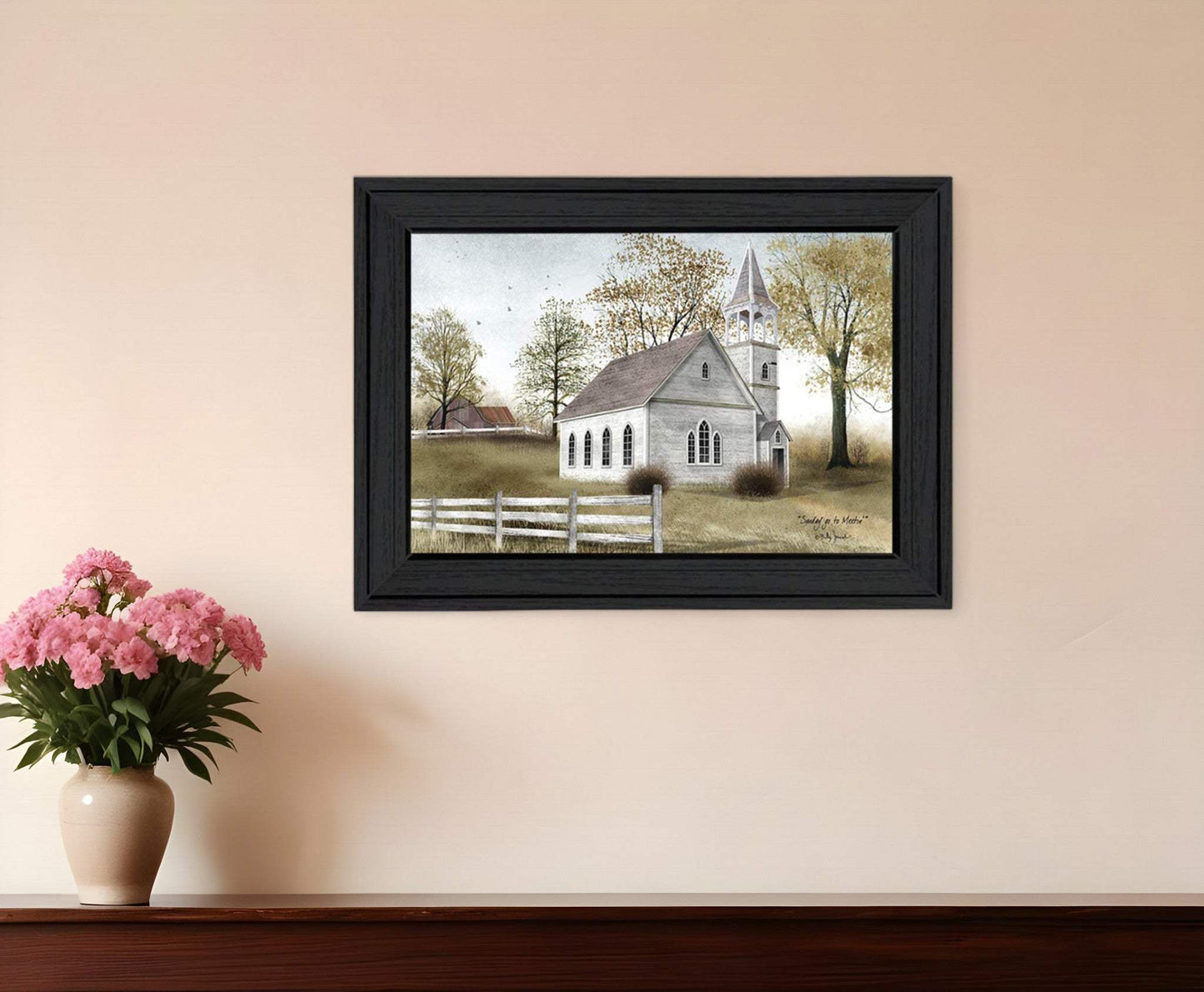 Sunday Go To Meetin 1 Black Framed Print Wall Art - Homeroots - Flyclothing LLC