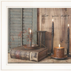 Let Your Light Shine 1 White Framed Print Wall Art - Homeroots