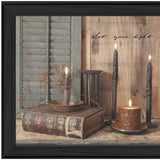Let Your Light Shine 3 Black Framed Print Wall Art - Homeroots