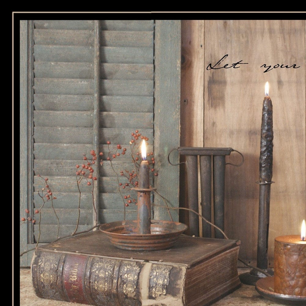 Let Your Light Shine 2 Black Framed Print Wall Art - Homeroots