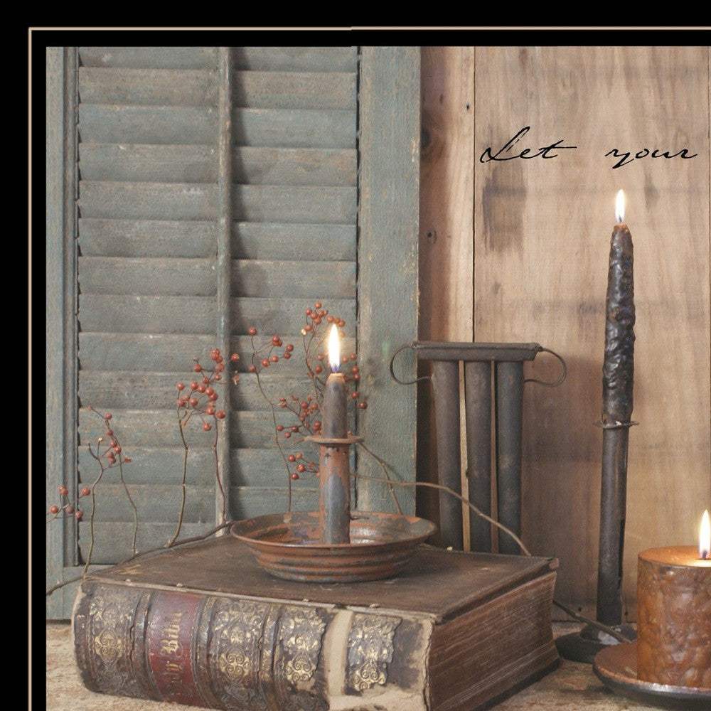 Let Your Light Shine 2 Black Framed Print Wall Art - Homeroots - Flyclothing LLC