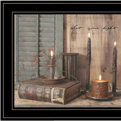 Let Your Light Shine 2 Black Framed Print Wall Art - Homeroots