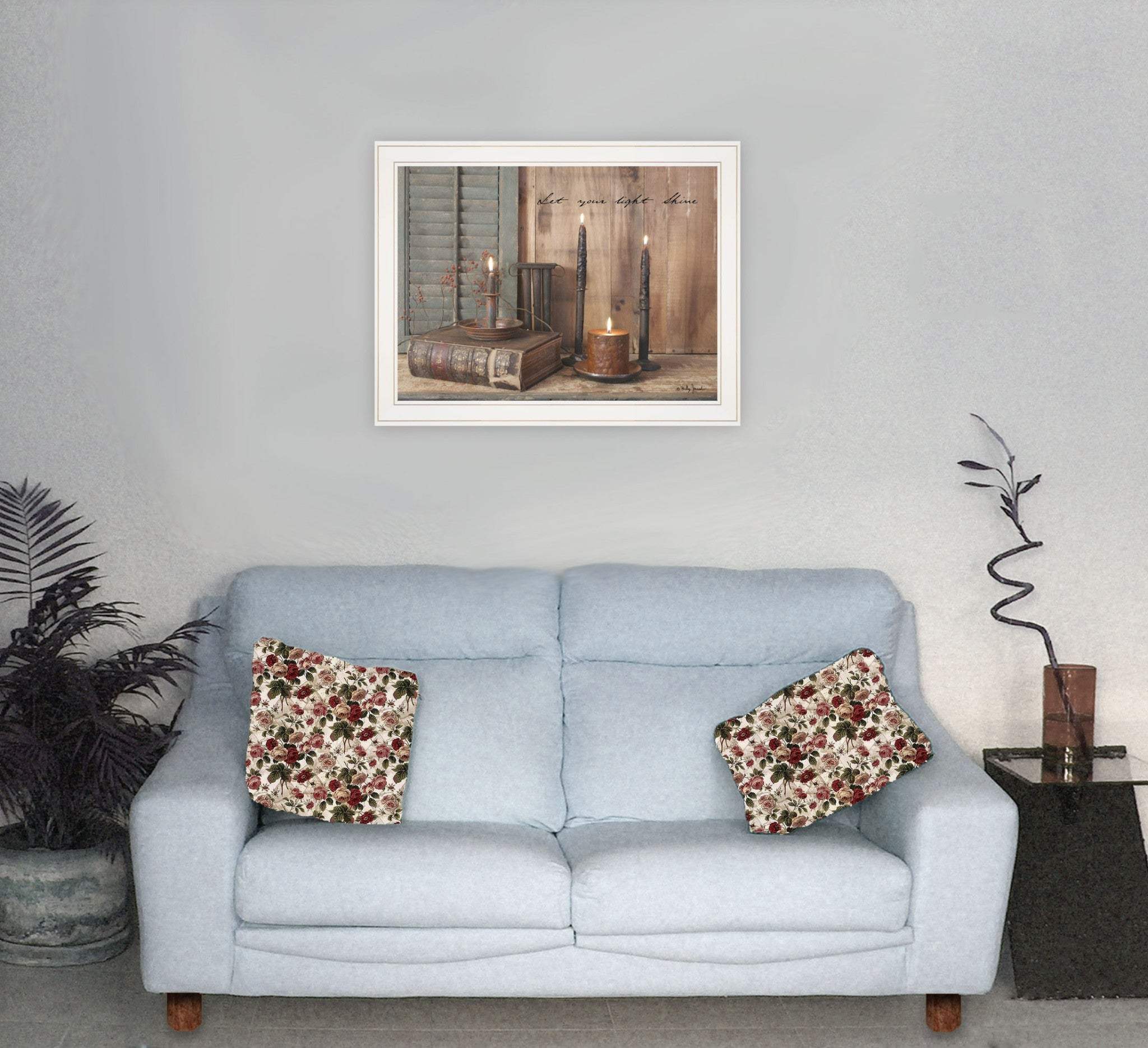 Let Your Light Shine 4 White Framed Print Wall Art - Homeroots - Flyclothing LLC