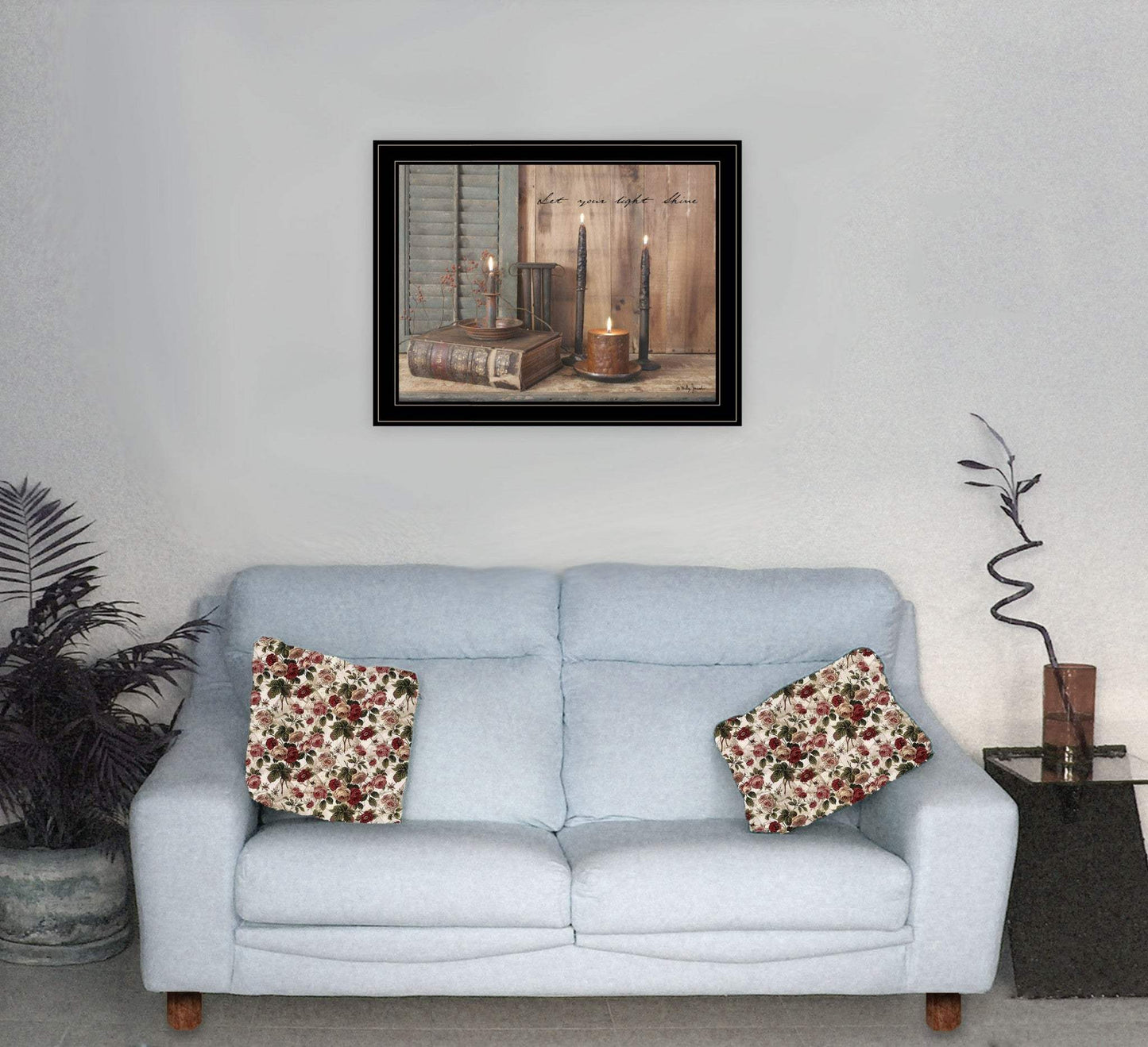 Let Your Light Shine 5 Black Framed Print Wall Art - Homeroots - Flyclothing LLC