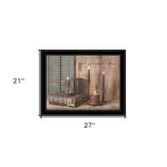 Let Your Light Shine 5 Black Framed Print Wall Art - Homeroots